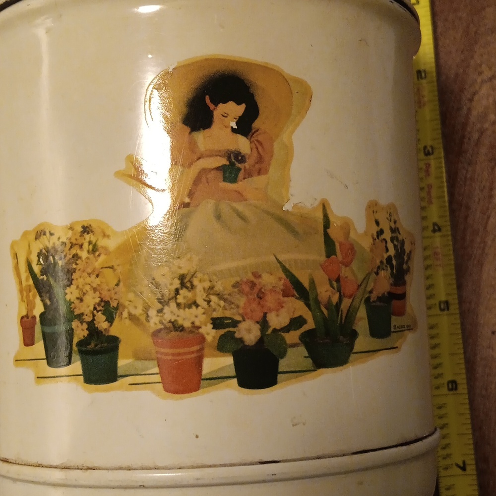 Vintage Tin Storage Container - Picture 2 of 13
